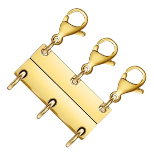 Gadpiparty Magnetischer Halskettenverschluss mit Stabilem Zinklegierungs lobsterhaken Verschlingungsfrei Langlebig Kompakt für Damen schmuck zum Schichten und Alltag Sowie Besondere Anlässe von Gadpiparty