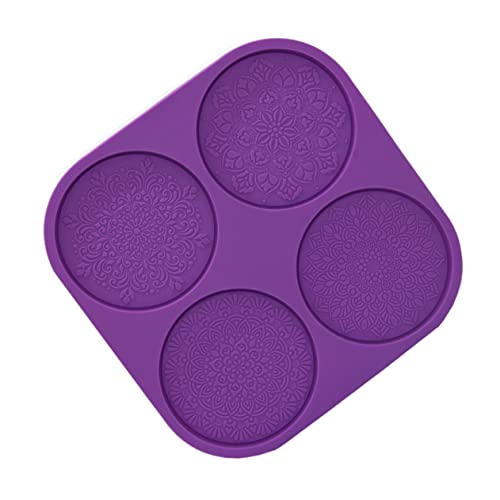 Gadpiparty Mandala Silikonform für Untersetzer DIY Epoxidharz Gießform mit Mandala Muster nicht Stick Wiederverwendbar für Kunsthandwerk und für Bastel von Gadpiparty