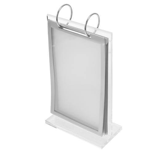 Gadpiparty Menü steht für Anzeige kippen Staffelei-Ausstellungsständer Stand Inhaber Speisekarte Menühalter für den Tisch Flip-Display-Menüständer Papierhalter Papierständer Acryl Transparent von Gadpiparty
