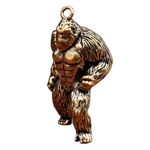Gadpiparty Messing Gorilla Dekofigur mit Detailreicher Verarbeitung Vielseitig als Tischdeko und Hängeornament Kleine Kupferfarbene Affenfigur im Vintage Stil Charmantes für Sammler und Gadpiparty Messing Gorilla Dekofigur mit Detailreicher Verarbeitung Vielseitig als Tischdeko und Hängeornament Kleine Kupferfarbene Affenfigur im Vintage Stil Charmantes für Sammler und von Gadpiparty