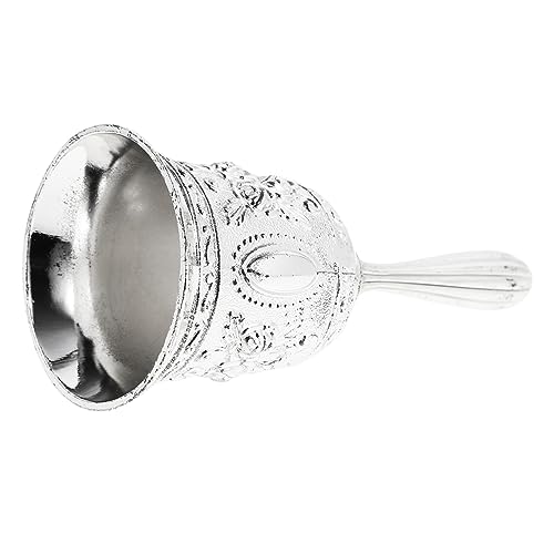 Gadpiparty Metallene Handglocke für Restaurant und Bar Lautstarker Serviceglocke mit Praktischem Griff Vielseitig Einsetzbar für Training Weckruf und Kundenservice Silberfarbene Tischglocke Gadpiparty Metallene Handglocke für Restaurant und Bar Lautstarker Serviceglocke mit Praktischem Griff Vielseitig Einsetzbar für Training Weckruf und Kundenservice Silberfarbene Tischglocke von Gadpiparty