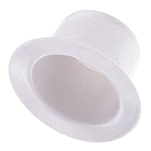 Gadpiparty Mini-Hut DIY Mini- -hüte Zylinderhüte Selber Bemalen Zaubererhüte Mini-zeichnungspuppenhut Zylinder-partygeschenk Mini-Zylinder Aus Filz Kind Haustier Hut Weiß Stoff Gerade von Gadpiparty