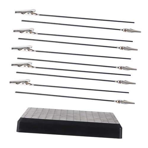 Gadpiparty Modell Malständer mit Alligator Clips Stabile Halterung zum Airbrush Lackieren Langlebiger Sockel für Präzises Halten und Trocknen von Modellbauteilen für Feine Bastelarbeiten von Gadpiparty