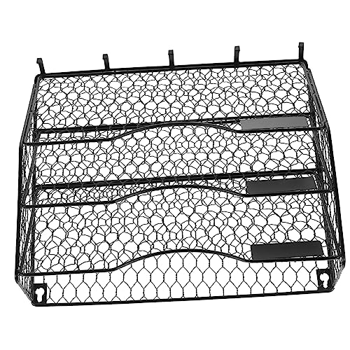 Gadpiparty Moderner Wandorganizer mit Haken Mehrstöckiger Metall Drahtkorb für Zeitungen Zeitschriften und Dokumente Platzsparender Wandhalter zur Ordentlichen Aufbewahrung Büro und Zuhause Gadpiparty Moderner Wandorganizer mit Haken Mehrstöckiger Metall Drahtkorb für Zeitungen Zeitschriften und Dokumente Platzsparender Wandhalter zur Ordentlichen Aufbewahrung Büro und Zuhause von Gadpiparty