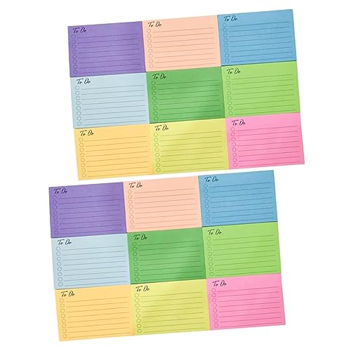 Gadpiparty Multi Funktionale Haftnotizen Set Tragbare Notizblöcke für Schule Büro und Zuhause Selbstklebende Bunte Memo Sticker für Wichtige Notizen und Erinnerungen von Gadpiparty