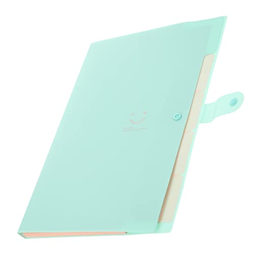 Gadpiparty Multi Pocket Folder Dokumentenmappe Organisator für Büro und Schule Fächer Grünes Kunststoffdesign Tragbar und Langlebig für und Unterlagen von Gadpiparty