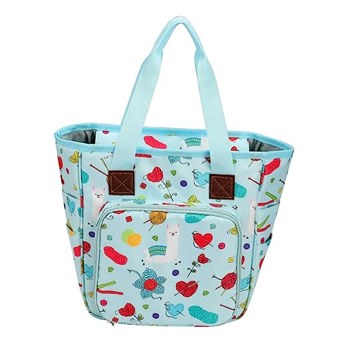 Gadpiparty Multifunktionale Oxford Handtasche Robuste Aufbewahrungstasche für Handarbeiten für Zuhause Büro Reisen und Studentenwohnheime mit Reißverschluss und Mehreren Fächern von Gadpiparty