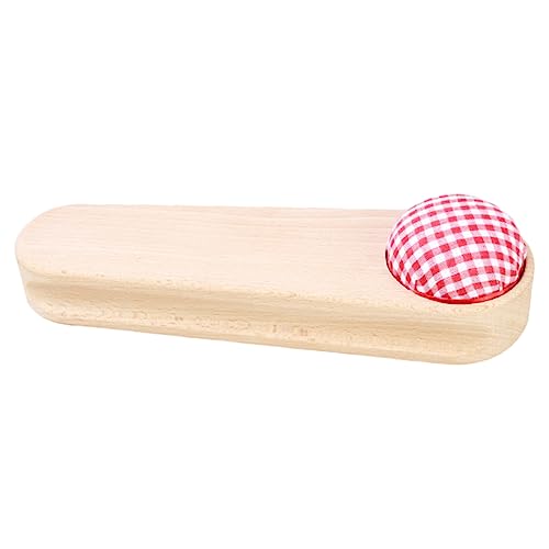Gadpiparty Multifunktionales Nähwerkzeug Holz für Quilting und Bügeln Stabiler Schneiderklöppel mit Nadelablage für Präzises Nähen und Faltenpressen Langlebig und Benutzerfreundlich von Gadpiparty