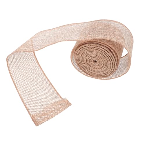 Gadpiparty Natürliche Jute Band Breit mit Draht Robust für Geschenkverpackung DIY Kränze Schleifen Rustikale Hochzeits und Weihnachtsdeko Vielseitiges Party und Bastelband von Gadpiparty