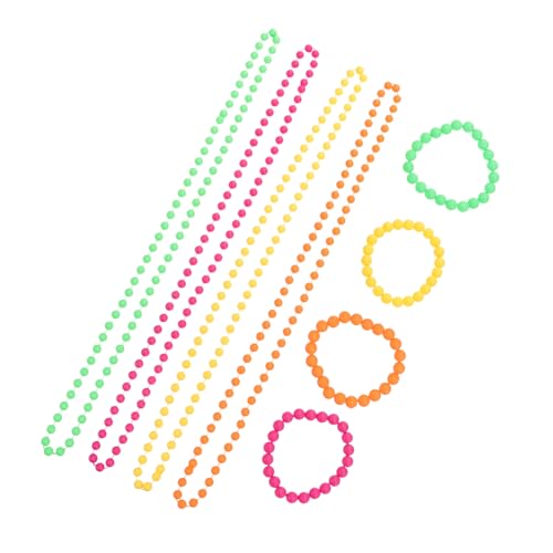 Gadpiparty Neon-perlenkette und Armband Bunte Kunststoff Schmuck Party Accessoires für Damen und Mädchen Modisch Langlebig Gadpiparty Neon-perlenkette und Armband Bunte Kunststoff Schmuck Party Accessoires für Damen und Mädchen Modisch Langlebig von Gadpiparty