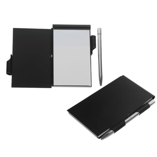 Gadpiparty Notizbuch Aus Metallkarton Kleines Taschenheft Taschennotizbuch Mit Stift Mini-schreibblock Kleiner Notizblock Mini-notizbuch Mit Stift Aluminiumlegierung Black Gadpiparty Notizbuch Aus Metallkarton Kleines Taschenheft Taschennotizbuch Mit Stift Mini-schreibblock Kleiner Notizblock Mini-notizbuch Mit Stift Aluminiumlegierung Black von Gadpiparty