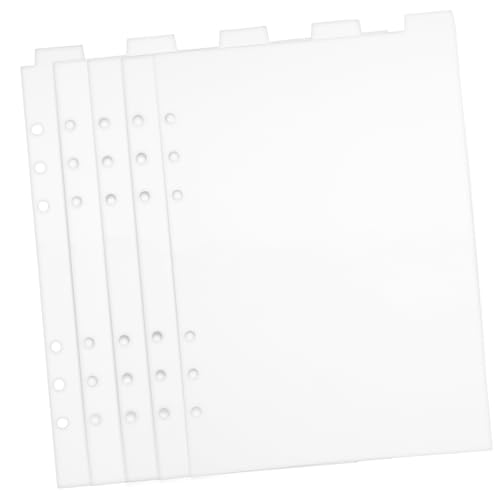 Gadpiparty Notizbuch Trennblätter Abnehmbare PVC Divider mit Löchern für Indexierung und Organisation Transparent für Planung Berichte und Präsentationen Gadpiparty Notizbuch Trennblätter Abnehmbare PVC Divider mit Löchern für Indexierung und Organisation Transparent für Planung Berichte und Präsentationen von Gadpiparty