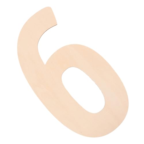 Gadpiparty Nummernschild Partyzubehör Graffiti-zubehör Diy Malspielzeug Zeichen Zeichnen Graffiti-chips Bewaldeter Span Holz Beige von Gadpiparty