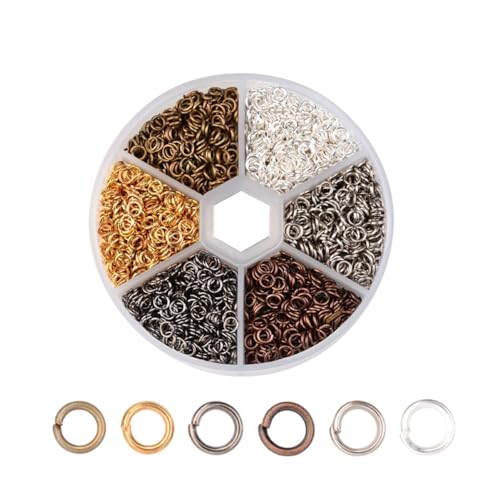Gadpiparty Offene Jump Ringe für DIY Schmuckherstellung Biegeringe für Armbänder Ohrringe Robuste Eisenringe Gemischten Farben für Handwerksprojekte Gadpiparty Offene Jump Ringe für DIY Schmuckherstellung Biegeringe für Armbänder Ohrringe Robuste Eisenringe Gemischten Farben für Handwerksprojekte von Gadpiparty
