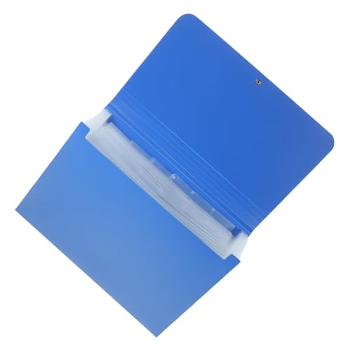 Gadpiparty Ordner Informationsbeutel falten groß dokumentieren Unterlagen Kapazität Dokumentinhaber Wichtiger Dokumentenordner tragbarer Dateiordner Bill Organizer Aktenhalter Plastik Blau von Gadpiparty