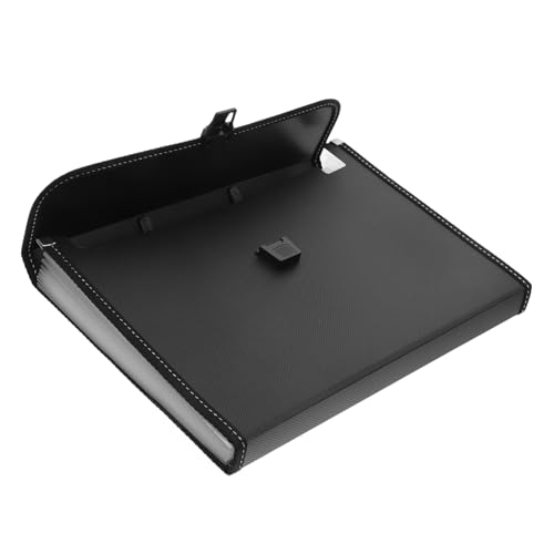 Gadpiparty Ordner Organtasche Dokumententaschen Orgel Aktentasche dokumentieren Quittungshalter multi Reisen aktenordner Ordner mit mehreren Taschen Rekordtasche Plastik Black von Gadpiparty