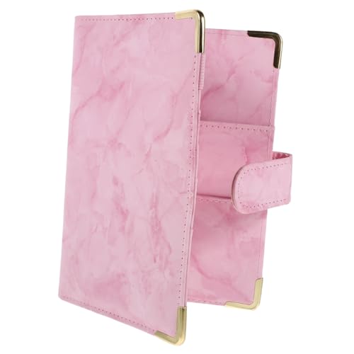 Gadpiparty Ordnerabdeckung Notizbücher Losenblatt Notizbuch nachfüllbarer Einband für Planer Binder Innenpapier Tagebuchabdeckung Abdeckung des Planers Notizbucheinband Zinklegierung Rosa von Gadpiparty