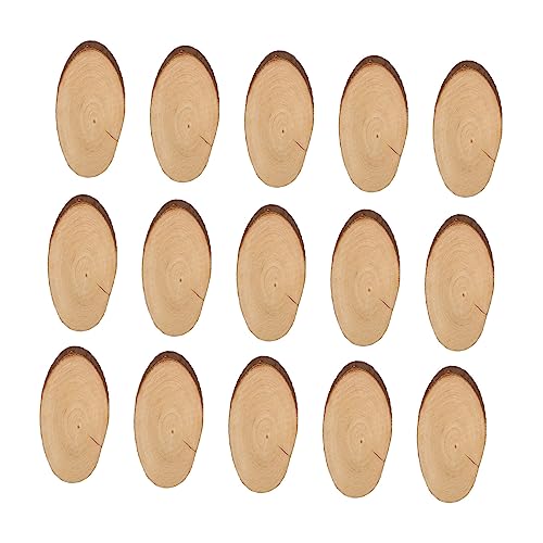 Gadpiparty Oval Holzscheiben Teiliges DIY aus Natürlichem Kiefernholz mit Rinde Glatte Oberfläche Leichte Holzscheiben für Hochzeit Basteln Streudeko und Wohnkultur Gadpiparty Oval Holzscheiben Teiliges DIY aus Natürlichem Kiefernholz mit Rinde Glatte Oberfläche Leichte Holzscheiben für Hochzeit Basteln Streudeko und Wohnkultur von Gadpiparty