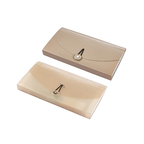 Gadpiparty PP Material Erweiterbarer Aktenordner mit Etiketten Beige für Dokumentenorganisation und Aufbewahrung im Büro und Zuhause von Gadpiparty