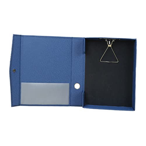 Gadpiparty PU Leder Dokumentenmappe mit Clipboard Funktion Praktische und Einfache Schreibunterlage für Büro Schule und Zuhause Blau von Gadpiparty