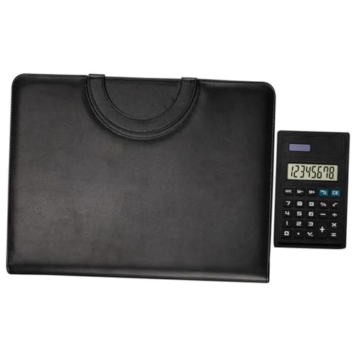 Gadpiparty PU Leder Dokumentenmappe mit Reißverschluss Praktischer Business Portfolio Organizer Notizblock und Taschenrechner für Geschäftsreisen und Meetings Gadpiparty PU Leder Dokumentenmappe mit Reißverschluss Praktischer Business Portfolio Organizer Notizblock und Taschenrechner für Geschäftsreisen und Meetings von Gadpiparty