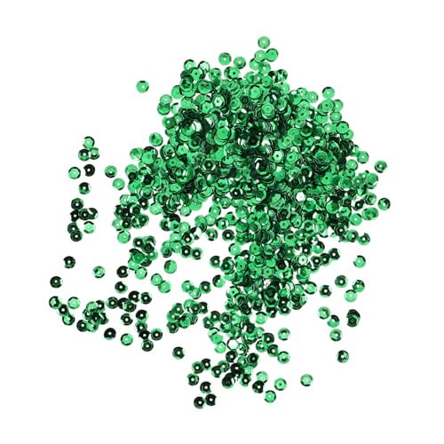 Gadpiparty Pailletten DIY Bastelmaterial Kleidung verzieren Loch Dekoration machen Kleidungsstück Kreis kleiden lose DIY-Material DIY -Handwerk Patch Schüttgut Schmuck runden Plastik Green von Gadpiparty