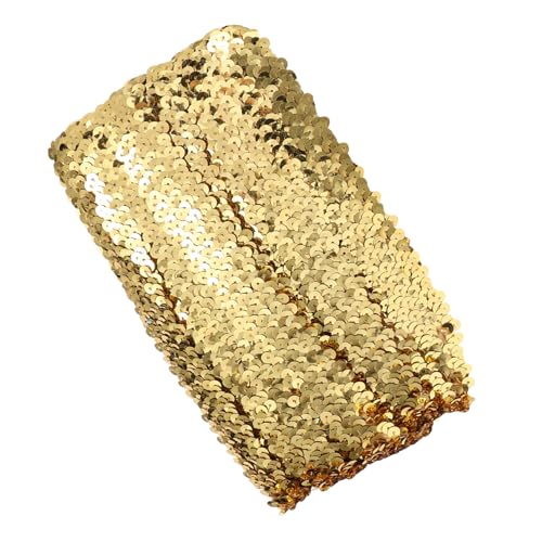 Gadpiparty Pailletten -Elastizitätsgürtel Pailletten für Frauen Verzierungen trimmen Hochzeit Stickerei Kleidung trimmen Glitzerbesatz zum Aufnähen Metallic-Paillettenbesatz Plastik Golden Gadpiparty Pailletten -Elastizitätsgürtel Pailletten für Frauen Verzierungen trimmen Hochzeit Stickerei Kleidung trimmen Glitzerbesatz zum Aufnähen Metallic-Paillettenbesatz Plastik Golden von Gadpiparty