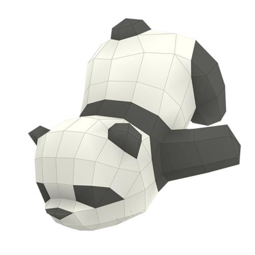 Gadpiparty Papiermodell Panda Handgeformte Dekoration Geometrisches Origami DIY Bastelset mit Schillerndem Papier für Feste und Besondere Anlässe zum Verschenken von Gadpiparty