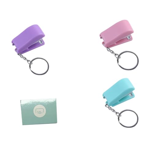 Gadpiparty Portabler Mini Hefter Schlüsselanhänger Bunter Kleiner Tragbarer Heftgerät mit Ring Leicht Handlich Langlebig für Büro Schule Alltag Gadpiparty Portabler Mini Hefter Schlüsselanhänger Bunter Kleiner Tragbarer Heftgerät mit Ring Leicht Handlich Langlebig für Büro Schule Alltag von Gadpiparty