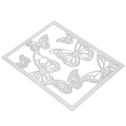 Gadpiparty Prägen Sie das Schneiden sterben stirbt für die Kartenherstellung Stanzformen Stanzschablonen Party Scrapbooking-Stanzteile aus Stahl Schmetterlingsvorlage Kohlenstoffstahl Silber von Gadpiparty
