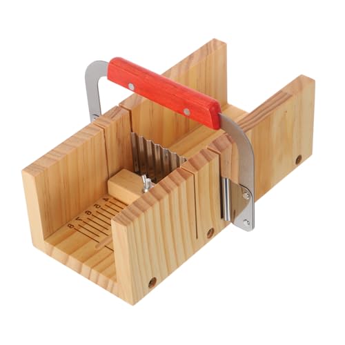 Gadpiparty Professioneller Holz Seifenschneider mit Dualen Schneideschlitzen Ergonomischem Griff und Glattem Wellenschnitt für Präzise Seifenstücke für DIY Seifenherstellung und Brotformen von Gadpiparty