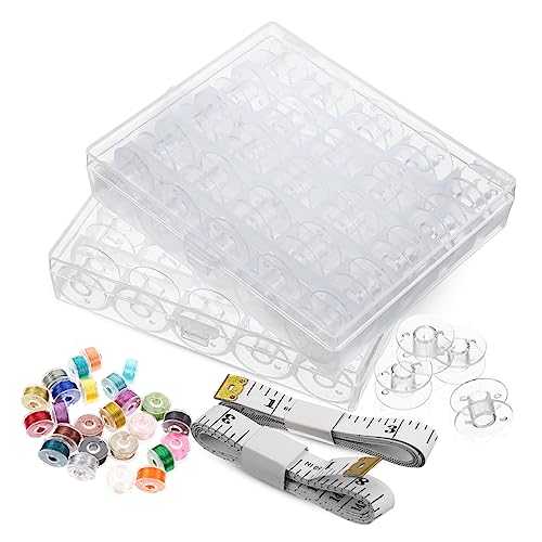 Gadpiparty Professionelles Nähmaschinen Spulen Set Transparente Ersatzspulen für Nähmaschinen für Anfänger und Profis Maßgenauen Maßbändern Praktische Nähzubehör für Zuhause und Diy Projekte von Gadpiparty