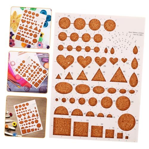Gadpiparty Quilling-Werkzeuge aus Papier Erwachsene Quilling geschlitzt Anfänger Herstellung Vorlage zum Rollen von Papier Quilling-Werkzeuge für Papierhandwerk Quilling-Vorlage Korkauflage von Gadpiparty