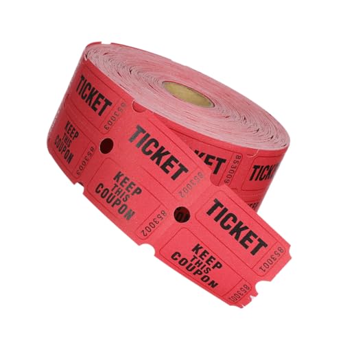 Gadpiparty Raffle Tickets Rolle Rot Perforierte lose für Veranstaltungen Lose Faltspiel tickets für Feier Einfach zu Verwenden Fördert Teilnahme und Spaß von Gadpiparty