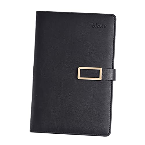 Gadpiparty Retro Business Notizbuch Magnetverschluss Hochwertiges Notepad für Büro und Schule für Tagebuch Kreative Schreibarbeiten und Notizen Schlichtes Design Schwarz von Gadpiparty