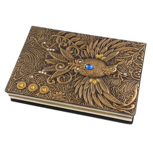 Gadpiparty Retro Relief Notozed Reisen Tagebuch Notizbuch Notizblock Memoboard Notizbücher Pu Book Cover Retro-pu-skizzenbuch Vintage Scrapbooking Notizpolster Geprägtes Pu-skizzenbuch Papier von Gadpiparty