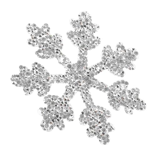 Gadpiparty Rhinestone Patch Schneeflocken Muster Bügelbild für DIY Kleidung Rucksäcke und Jeans Silberne Strass Applikation für Kreative Projekte Gadpiparty Rhinestone Patch Schneeflocken Muster Bügelbild für DIY Kleidung Rucksäcke und Jeans Silberne Strass Applikation für Kreative Projekte von Gadpiparty