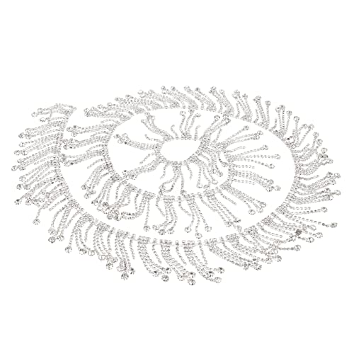 Gadpiparty Rhinestone Quaste Kette für Diy Dekoration Strass Fransen für Kleidung und Accessoires Vielseitig Einsetzbar Silber Langlebig und Praktisch von Gadpiparty