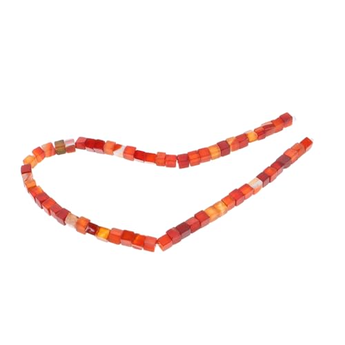 Gadpiparty Rote Würfelperlen Quadratische Spacer Perlen Lose Halbfertige Schmuckperlen Für DIY Armbänder Halsketten Handgemachte Schmuckherstellung von Gadpiparty