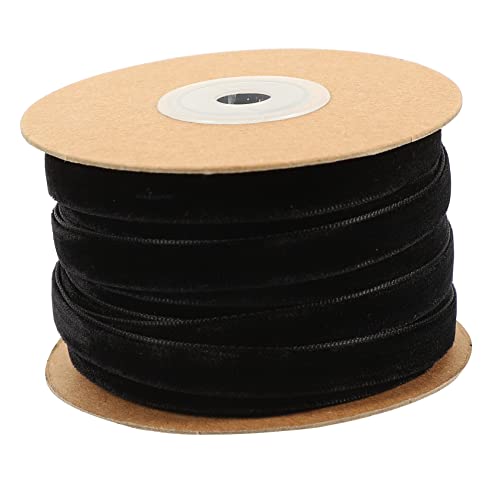 Gadpiparty Schwarzes Samtband Hochwertiges DIY Geschenkband für Bastelprojekte Home Decor und Hochzeitsdekoration Yards Langlebig und Vielseitig Einsetzbar von Gadpiparty
