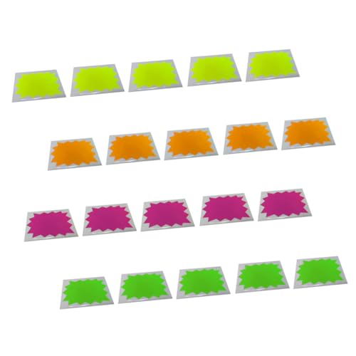 Gadpiparty Selbstklebende Etikettenaufkleber Stichworte Klebrig Runde Aufkleber Tag-aufkleber Namensetiketten Supermarkt Schild Farbig Etiketten Aufkleber Fluoreszierendes Papier von Gadpiparty