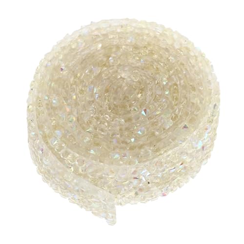Gadpiparty Selbstklebendes Strassband Transparent Weiß Hitzebeständiges Resin Diamantband für DIY Schmuck und Kleidung Funkelndes Glitzerband zum Aufnähen und Dekorieren von Hochzeiten und Gadpiparty Selbstklebendes Strassband Transparent Weiß Hitzebeständiges Resin Diamantband für DIY Schmuck und Kleidung Funkelndes Glitzerband zum Aufnähen und Dekorieren von Hochzeiten und von Gadpiparty