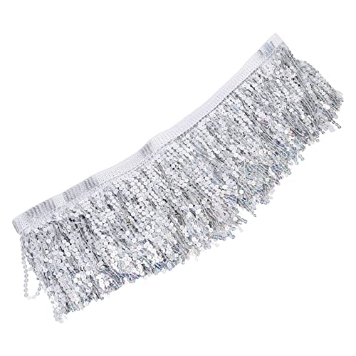 Gadpiparty Sequin Quaste Trim für Latin Dance Kostüme Dekorativer Fransenbesatz für Diy Kleidung und Kreative Projekte von Gadpiparty