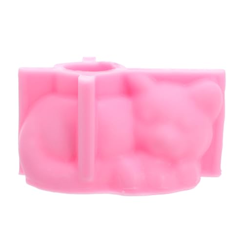 Gadpiparty Silikon-Betonform: Zement-Pflanzgefäßform in Form einer schlafenden Katze – Sukkulenten-Pflanzgefäßform – DIY-Katzenfiguren für Beton, Gips, Epoxidharz von Gadpiparty