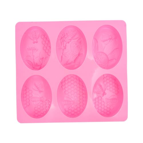 Gadpiparty Silikon Seifenform Fach Bienenwaben Oval Flexibel Wiederverwendbar Diy Kunsthandwerk Mould für Handgemachte Seifen Leicht zu Entformen und Reinigen von Gadpiparty