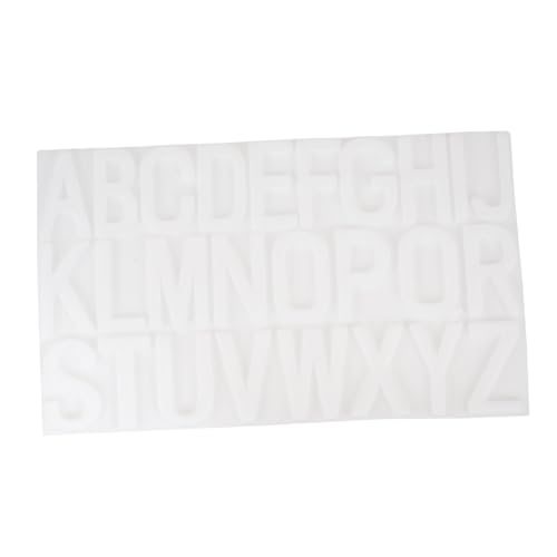 Gadpiparty Silikonform Buchstaben und Zahlen Langlebig und Sicher Vielseitig für DIY Schlüsselanhänger und Anhänger Flexible Epoxidharz Gießform für Kreative Bastelprojekte Weiß Mehrfach von Gadpiparty