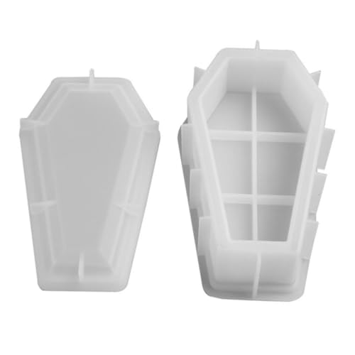 Gadpiparty Silikonform Coffin Box Mold für DIY Epoxidharz Gießen Kleine Aufbewahrungsbox Kreative Handarbeit für Schmuckkästchen Halloween Dekoration Tischdeko Geschenkbox Herstellung von Gadpiparty