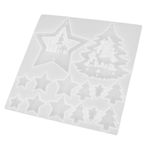 Gadpiparty Silikonform Weihnachtsanhänger DIY Stern Weihnachtsbaum Gießform für Harz Schmuck Herstellung Langlebig Detailliert für Bastelfans Gadpiparty Silikonform Weihnachtsanhänger DIY Stern Weihnachtsbaum Gießform für Harz Schmuck Herstellung Langlebig Detailliert für Bastelfans von Gadpiparty