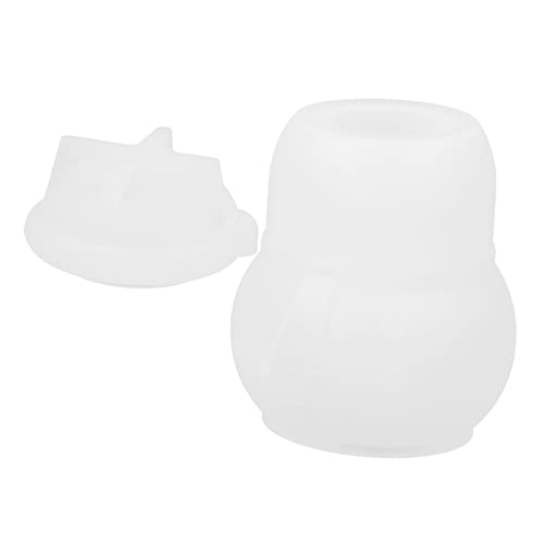 Gadpiparty Silikonform für DIY Schneemann Aufbewahrungsglas Langlebige Epoxidharz Gießform mit Glatter Oberfläche Leichtes Tragbares für Basteln und Dekoration Geeignet für Anfänger und von Gadpiparty