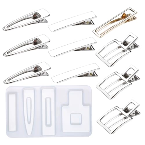 Gadpiparty Silikonform für Haarklammern DIY Epoxidharz Gießform für Haarschmuck Herstellung Inklusive Tropfen Rechteckig Robust und Leicht zu Verwenden Gadpiparty Silikonform für Haarklammern DIY Epoxidharz Gießform für Haarschmuck Herstellung Inklusive Tropfen Rechteckig Robust und Leicht zu Verwenden von Gadpiparty